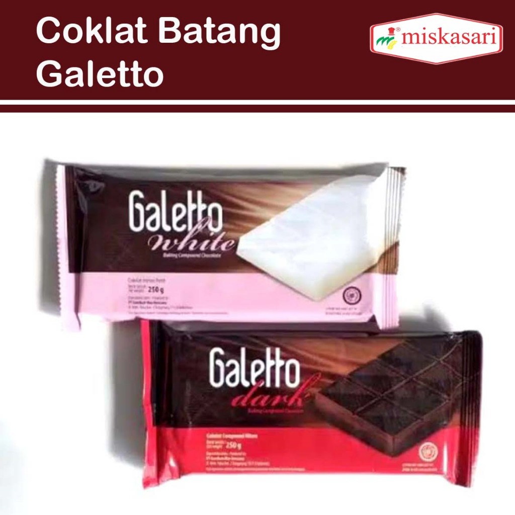 Galetto cokelat batang 250gr