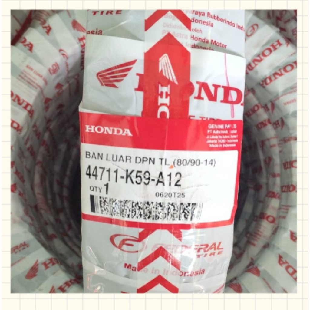 Ban depan tubles (Vario) ukuran 80/90-14