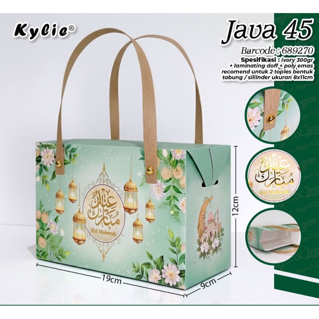 Jar Fitri Box Lebaran 2 Jar 600ml Box Idul Fitri Kue Kering Box Lebaran Cookies Dus Lebaran Kotak Le