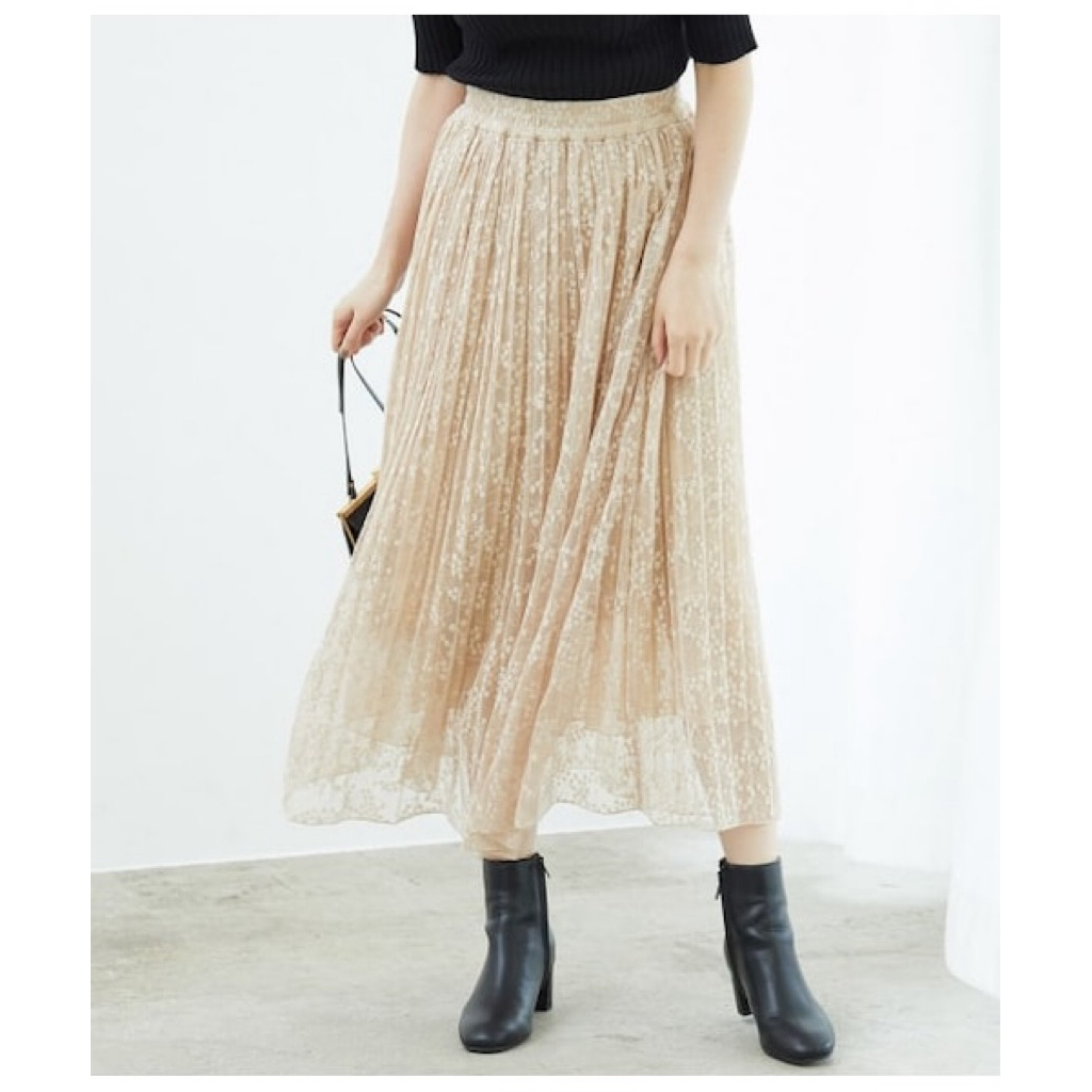 Preloved Rok Tutu Bunga Cream by Rope Picnic