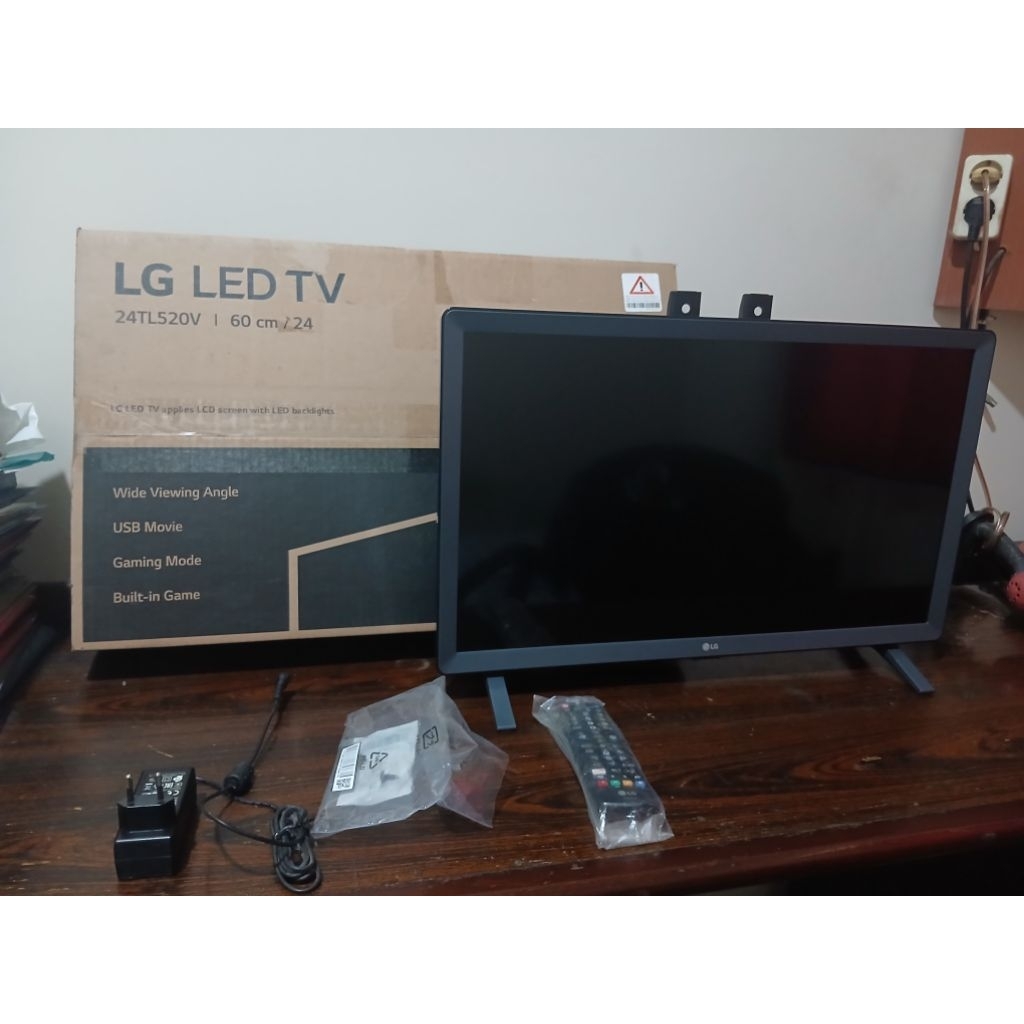 Monitor TV LED LG 24" 24TL520V-PT Digital TV
