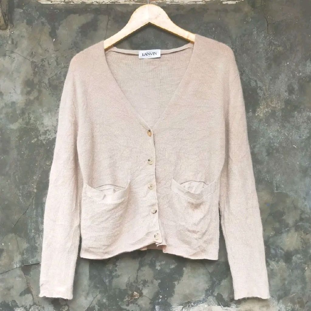 Lanvin Paris Vneck Cardigan