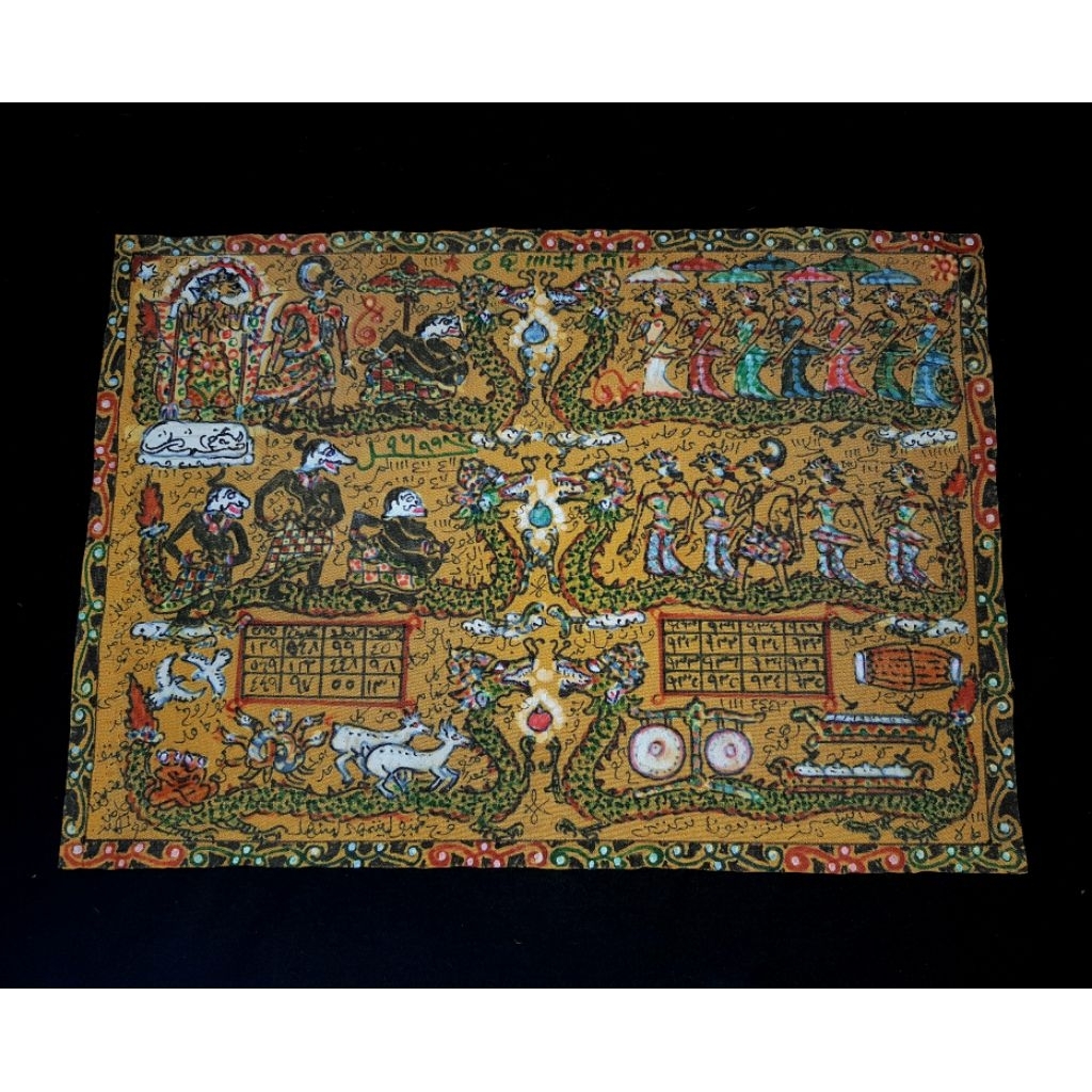 Koleksi Lukisan TL kain Kuning Pakem Lengkap Karya H.Ibrahim