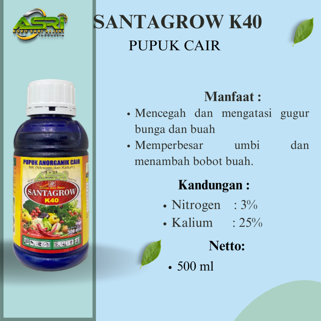 SANTAGROW K40 PUPUK ANORGANIK CAIR 500 ML