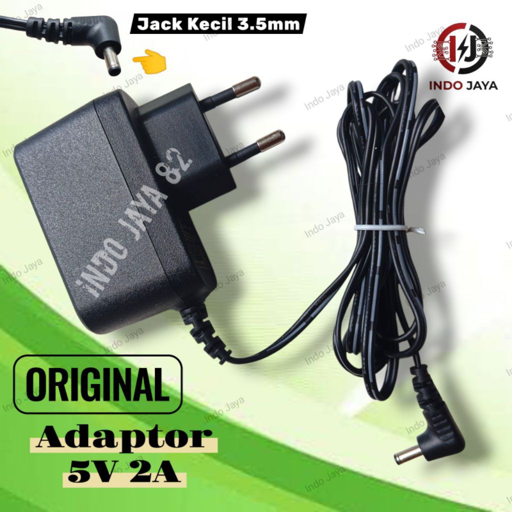 Adaptor 5V Jack Kecil Adaptor 5V 2A Adaptor STB TANAKA Adaptor Router Jack Kecil Ori
