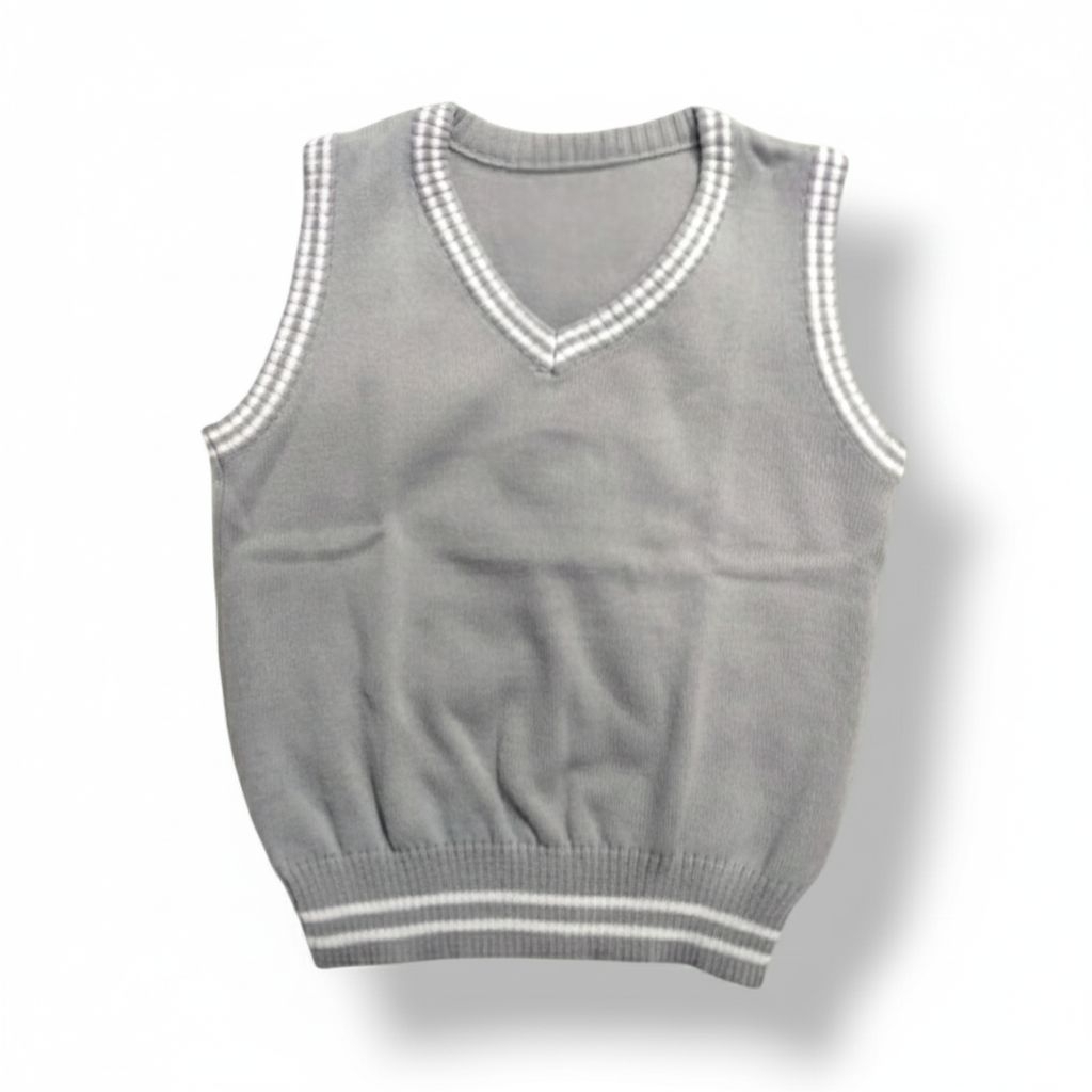 Rompi Rajut Style Korea / Rompi Rajut Seragam Sekolah V-NECK