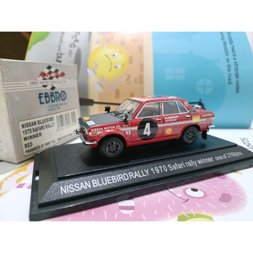 Ebbro Nissan Bluebird Datsun 510 Rally Skala 43