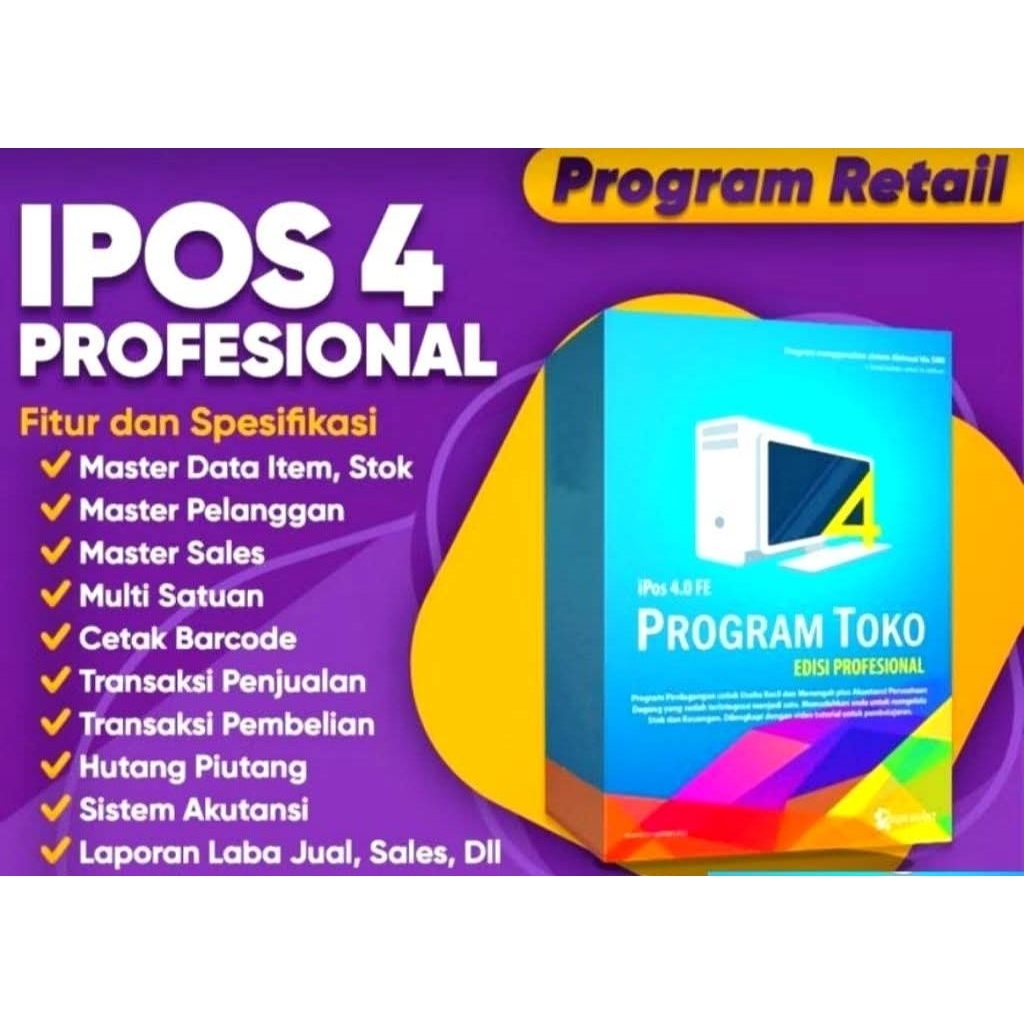 PROGRAM APLIKASI INSTALLER LICENSI TOKO IPOS 4.0 PROFESIONAL FE TERMURAH
