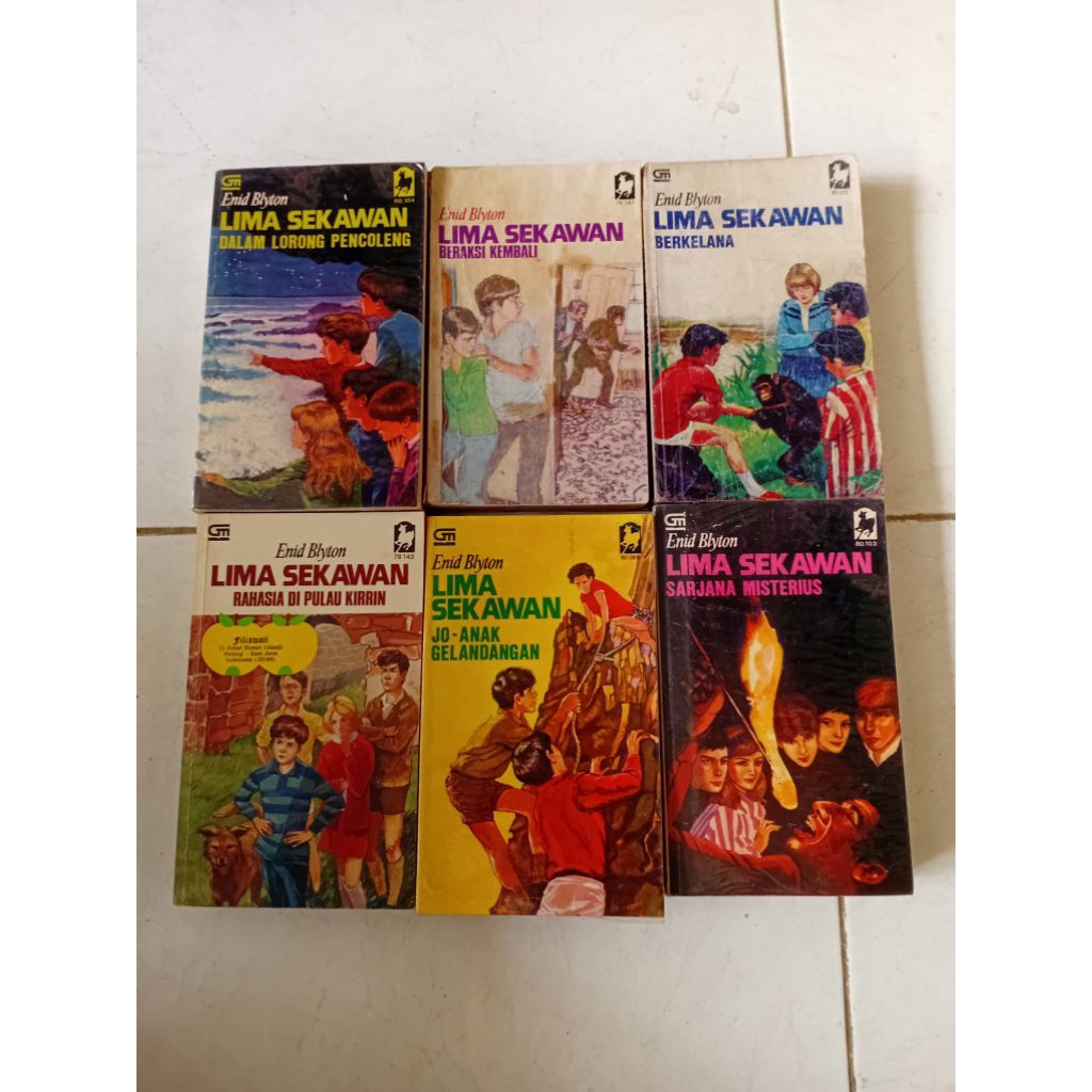 lima sekawan enid blyton jadul
