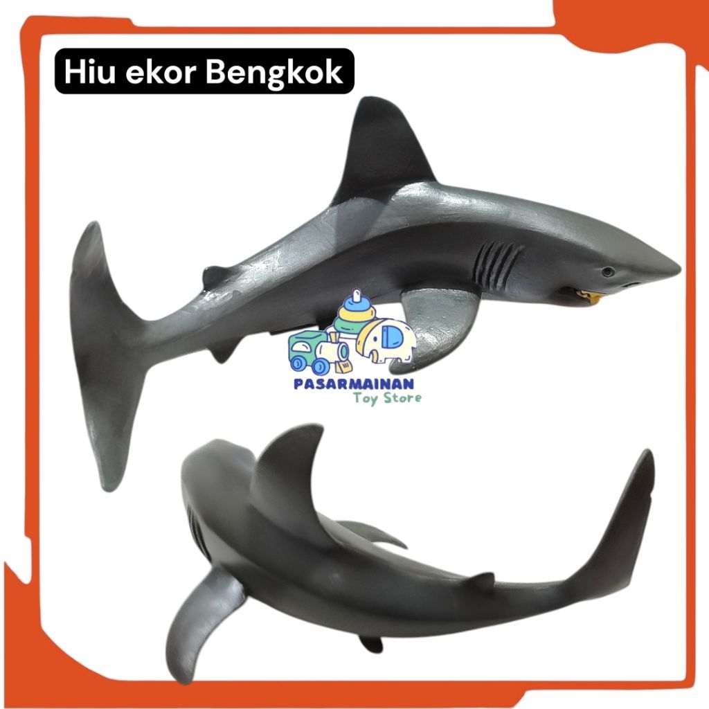 Mainan Hiu Putih Ekor Bengkok Whale Shark Hewan Laut Binatang Laut