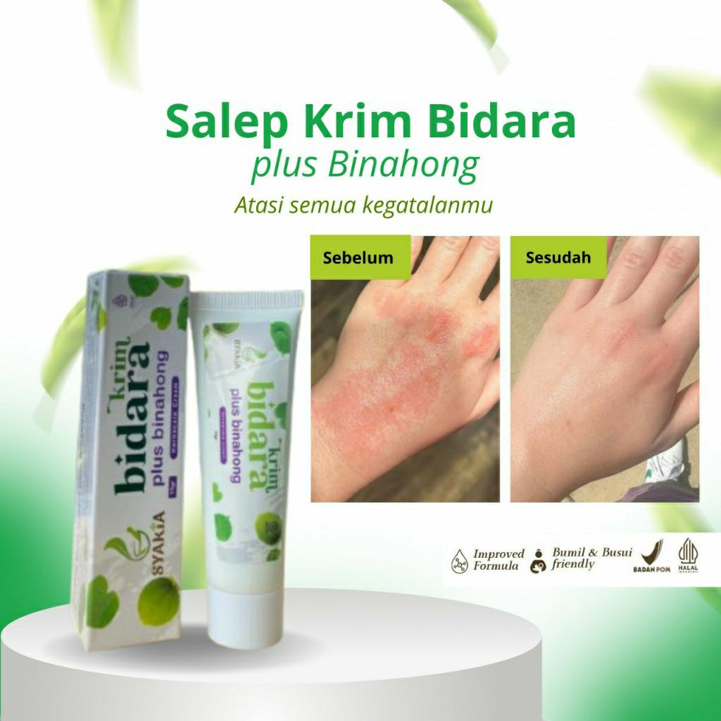 Salep Krim Bidara dan Binahong original | Salep untuk Gatal Herbacare cream