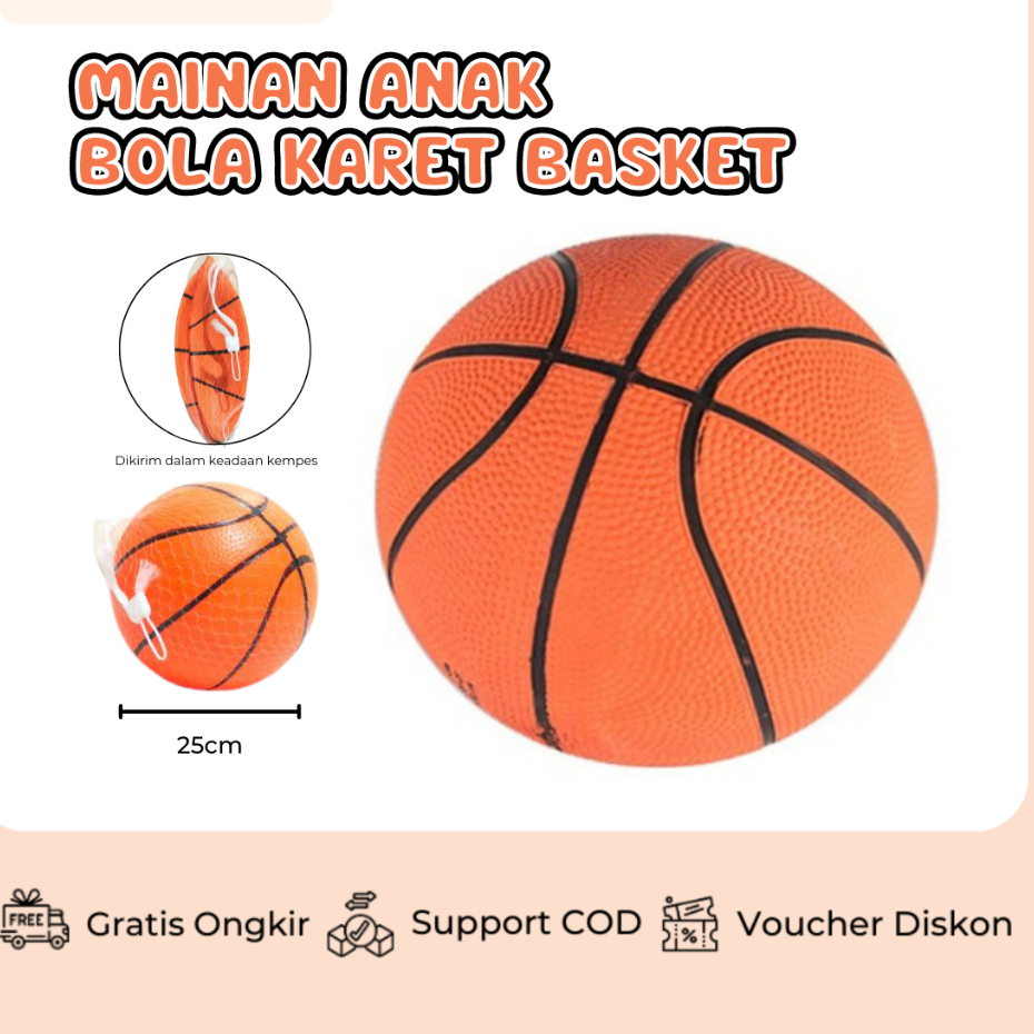 Mainan Bola Basket anak Mainan Bola karet Duri Anak Mainan Bola karet anak