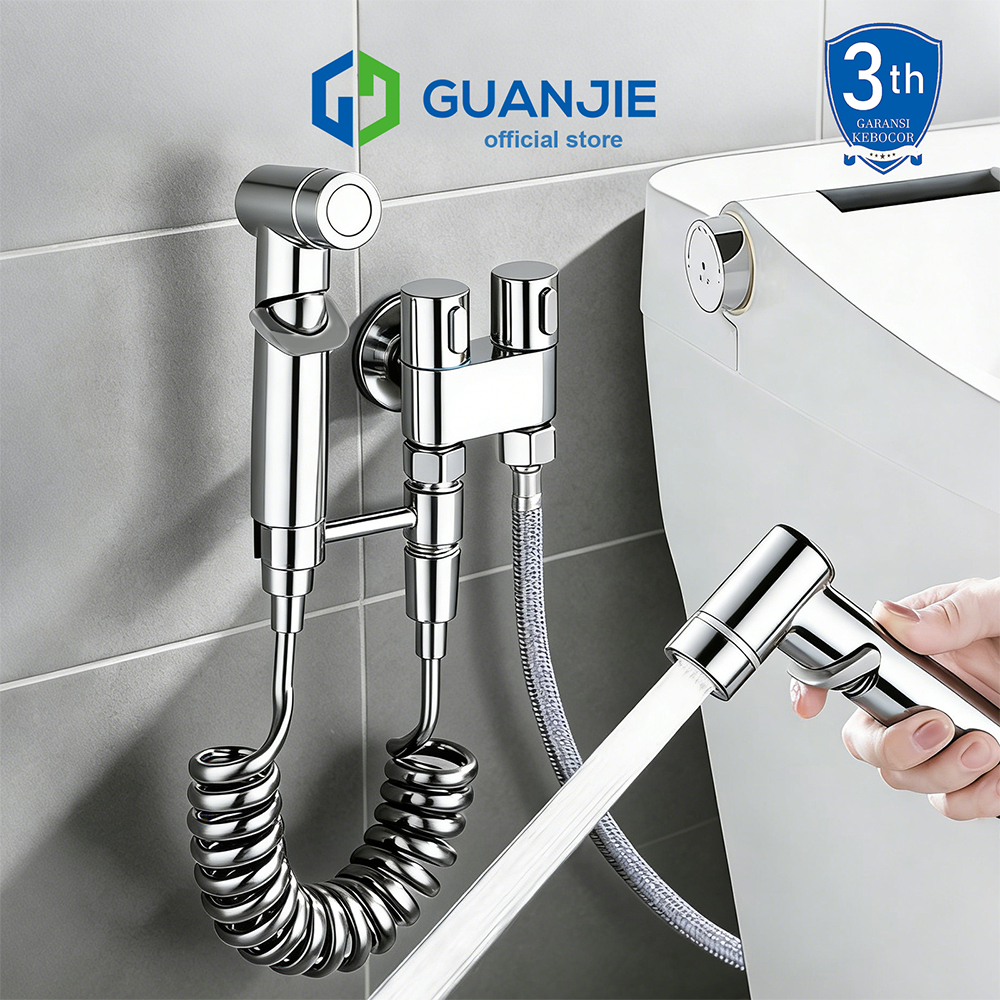 GUANJIE - SUS304 1 Set Jet Shower Kloset Jet Shower Kamar Mandi Semprotan Toilet Duduk Jet wasser Kl