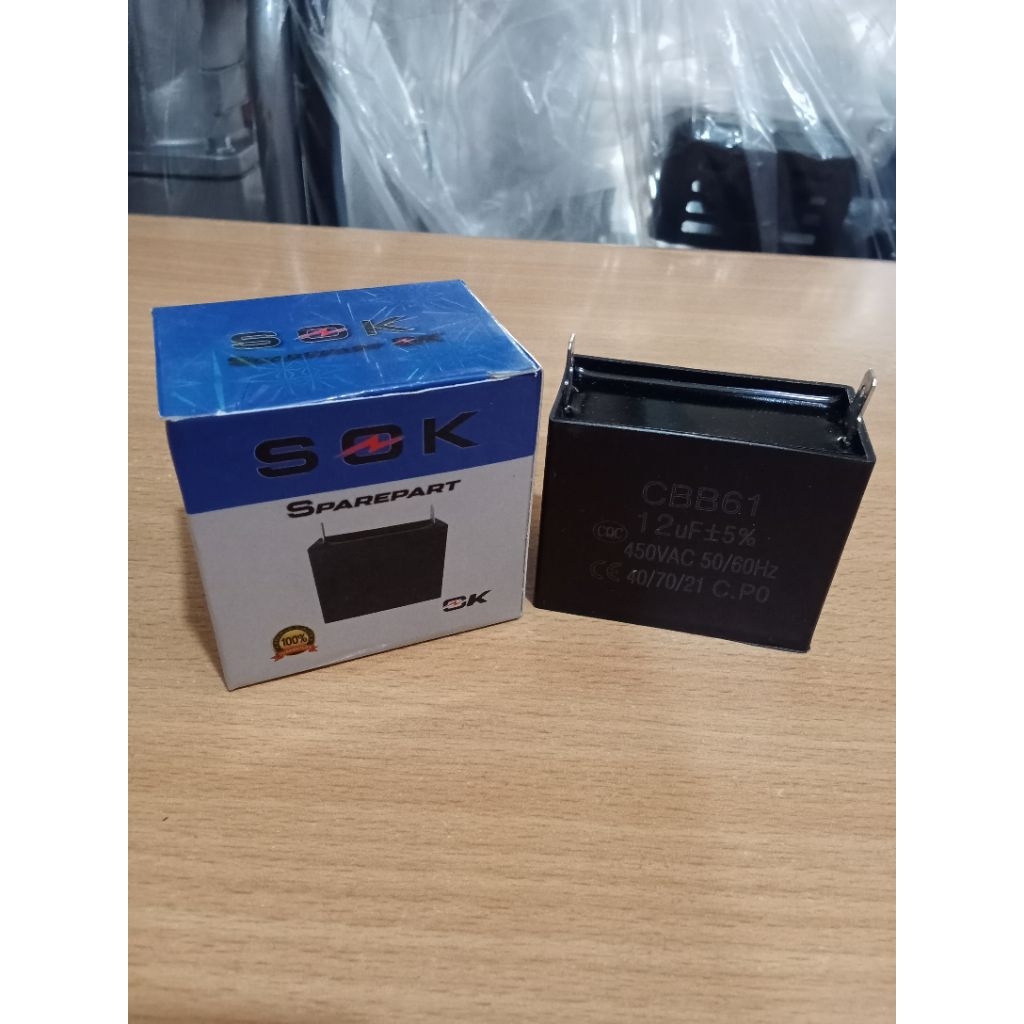 Capasitor Kapasitor 12UF 12 mikro Untuk Genset atau Sanyo