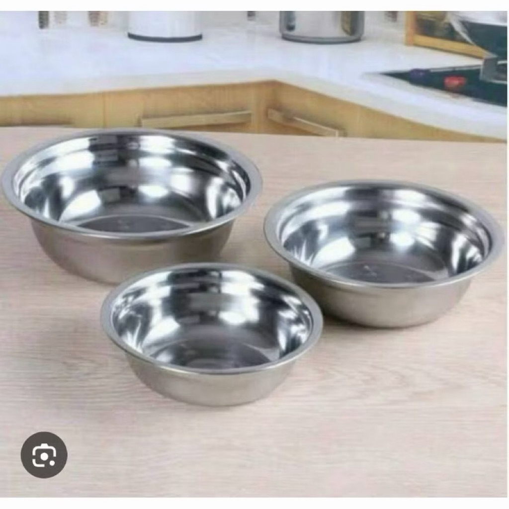 mangkok kobokan stainless , mangkok stainless per pcs