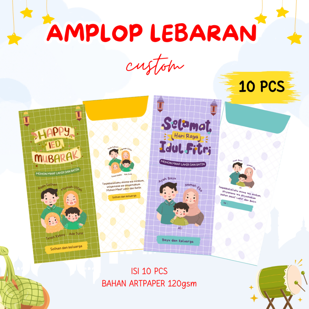Amplop Lebaran Custom Nama Amplop Lebaran 2026