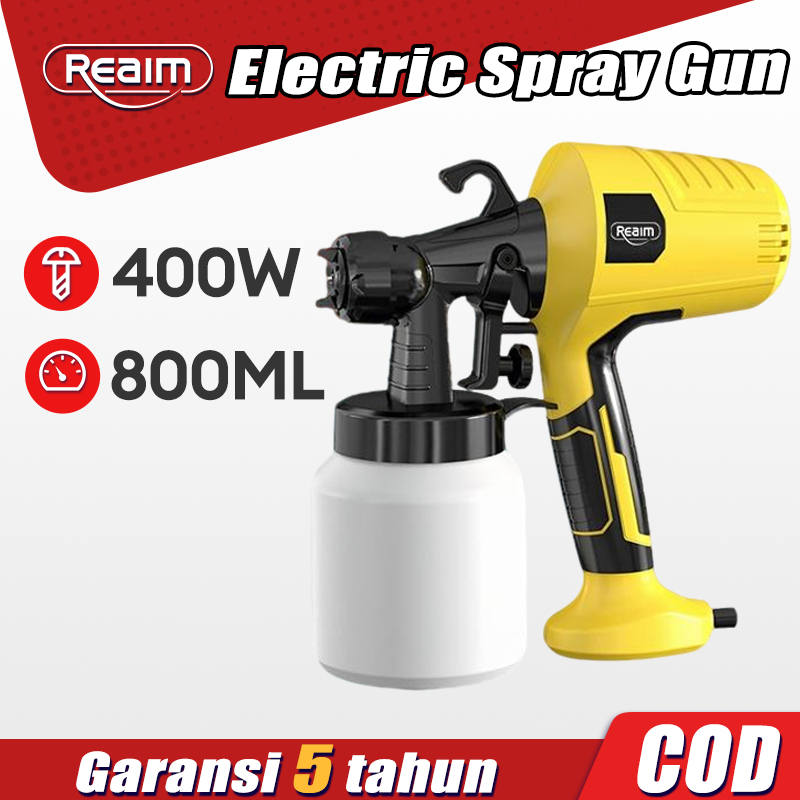 REAIM Spray Gun Spraygun Cat Semprot Listrik Alat Cat Semprot Elektrik Kompresor Alat Semprot Cat