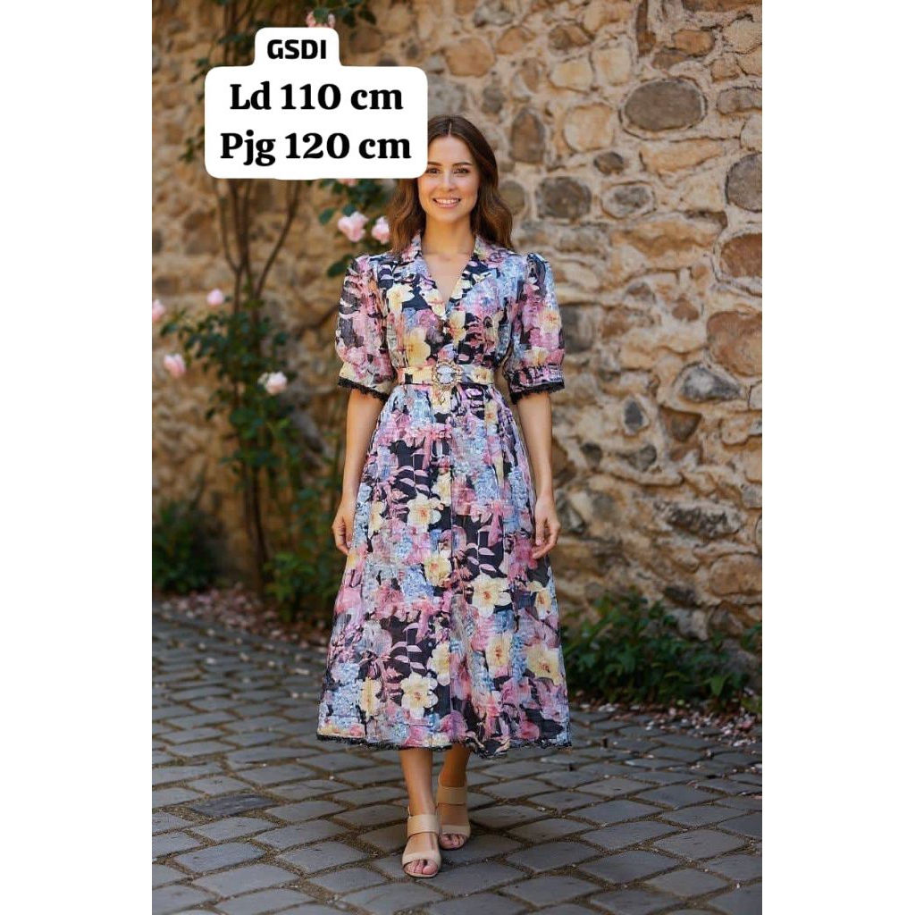 DRESS KANCING DEPAN SIFON BANGKOK MISSBELL BY GOSSIP