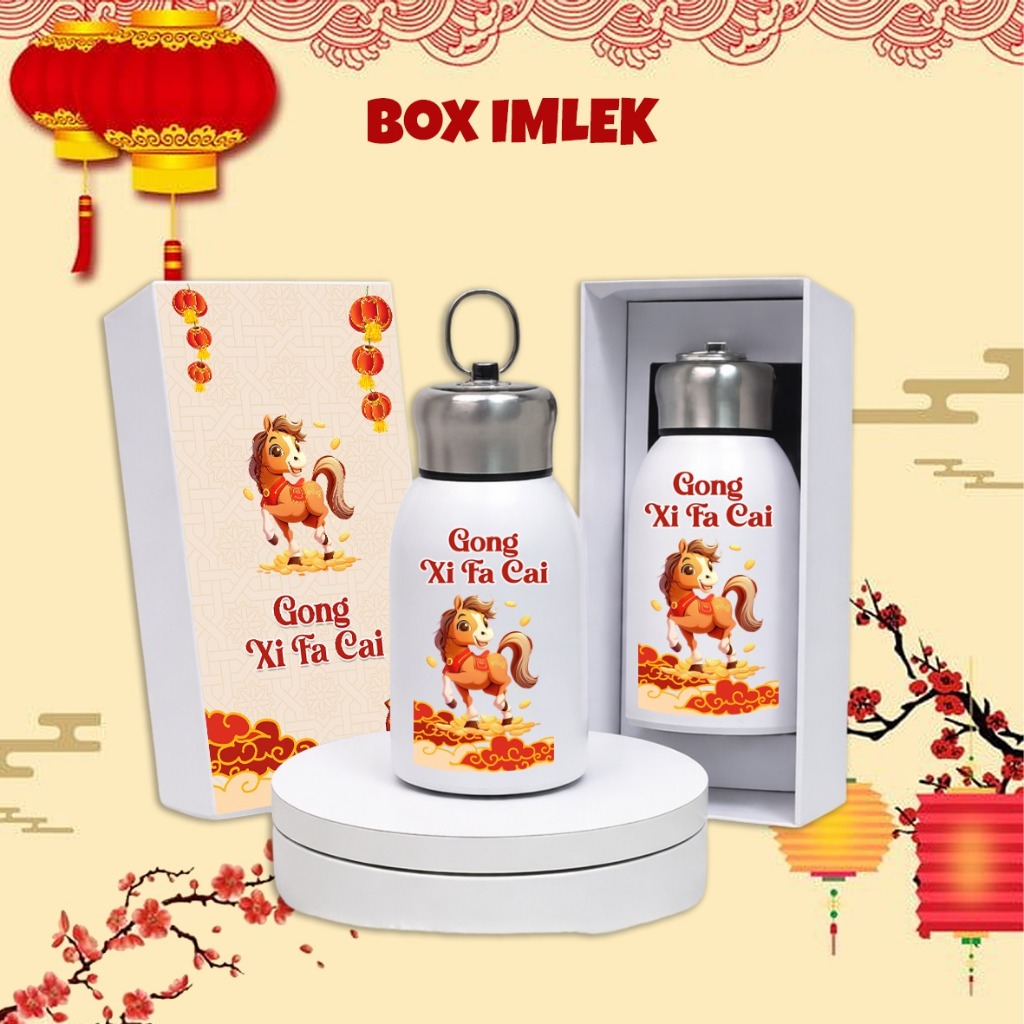 HAMPERS IMLEK / LEBARAN /  NATAL CUSTOM / TERMOS MINI NATAL CUSTOM / SOUVENIR NATAL CUSTOM / HADIAH 