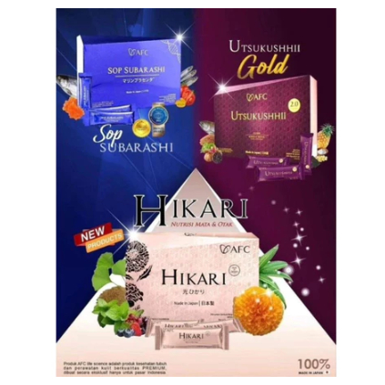 Hikari AFC  Utsukushii Gold Subarashii Gold Original ASLI 100%