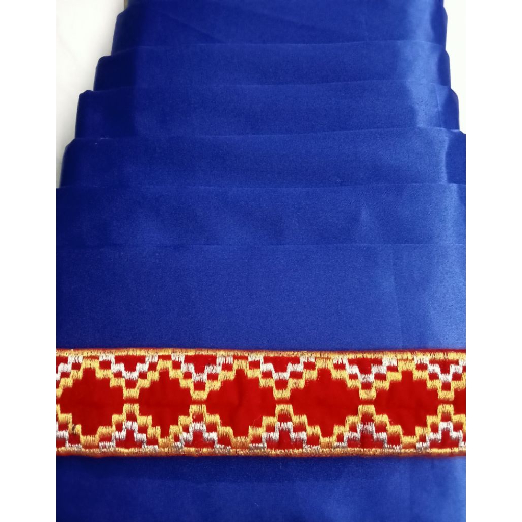 Sabuk Stagen Warna Polosan 5 Meter/Lontong Stagen Warna Tanpa Motif 5 meter/Sabuk Stagen Busana Adat