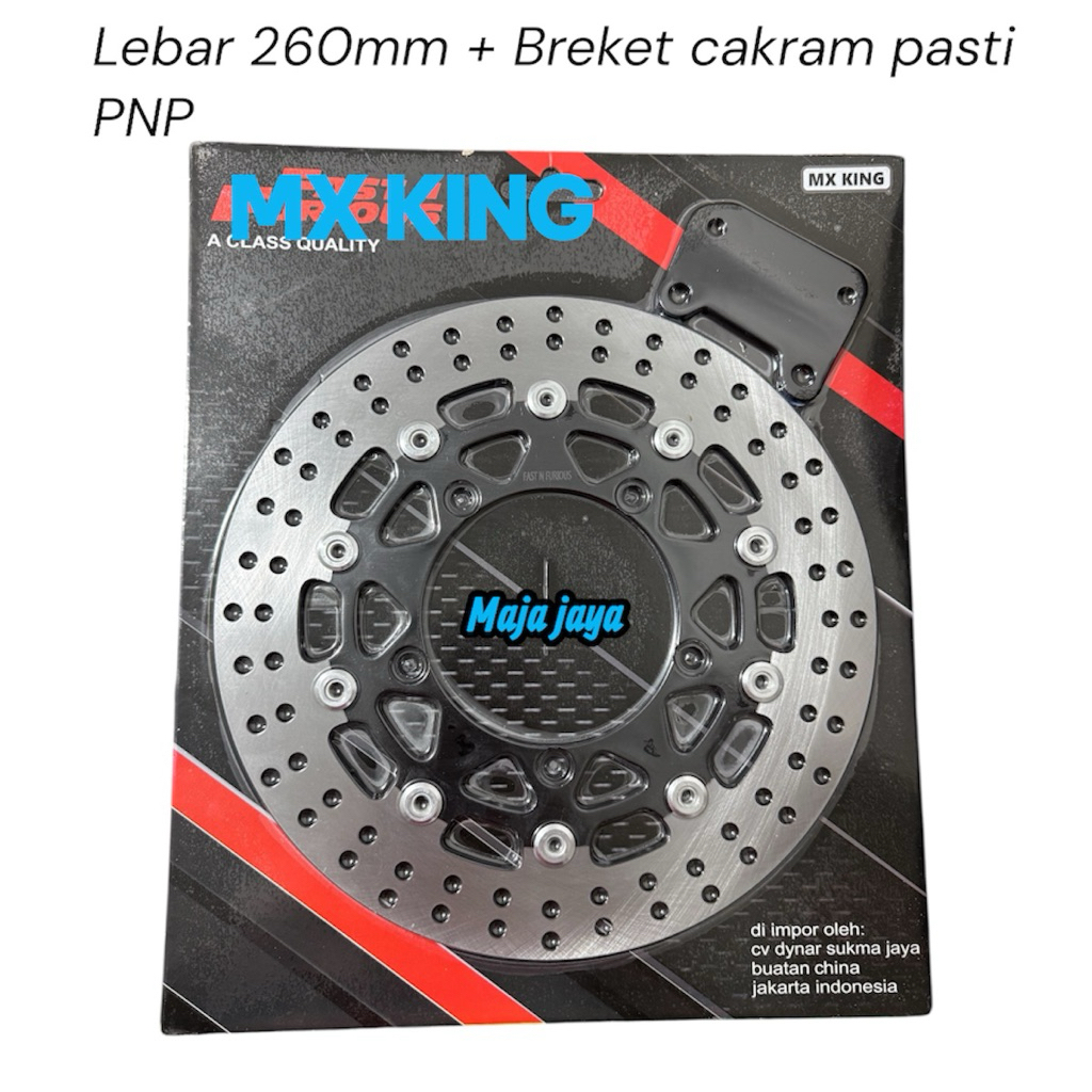 Piringan Cakram Depan MX King 300mm Floating Plus Breket Cakram Lebar PNP MX KING 150 155