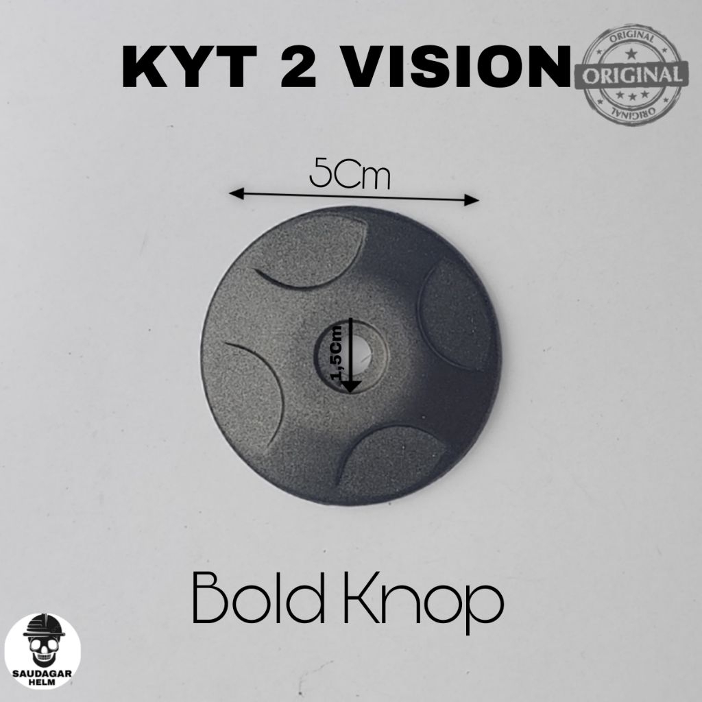 BOLT KNOP HELM KYT K 2 VISION / KNOP PENGUNCI HELM KYT K 2 VISION ORIGINAL 100%| SIDE COVER KYT 2 VI