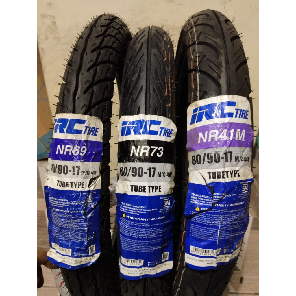 PROMO ban luar ori SNI IRC 80/90-17 ring 17 Tubetype untuk ban motor bebek