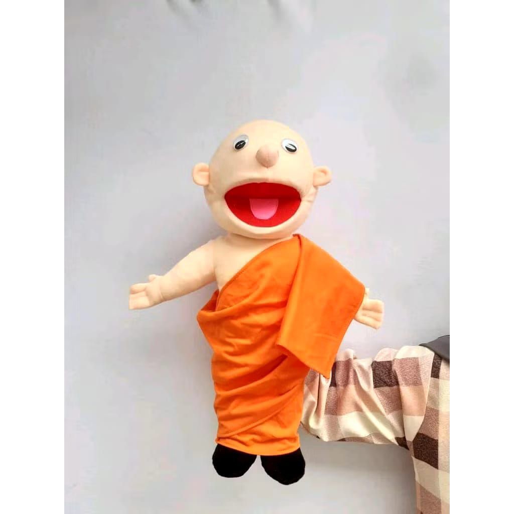 Boneka Muppet Biksu Budha /Boneka Panggung Ukuran JUMBO 75cm/Handdpuppet Ventriloquist