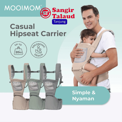 Makassar - MOOIMOM Casual Hipseat Carrier Gendongan Bayi / Gendongan Bayi Mooimom