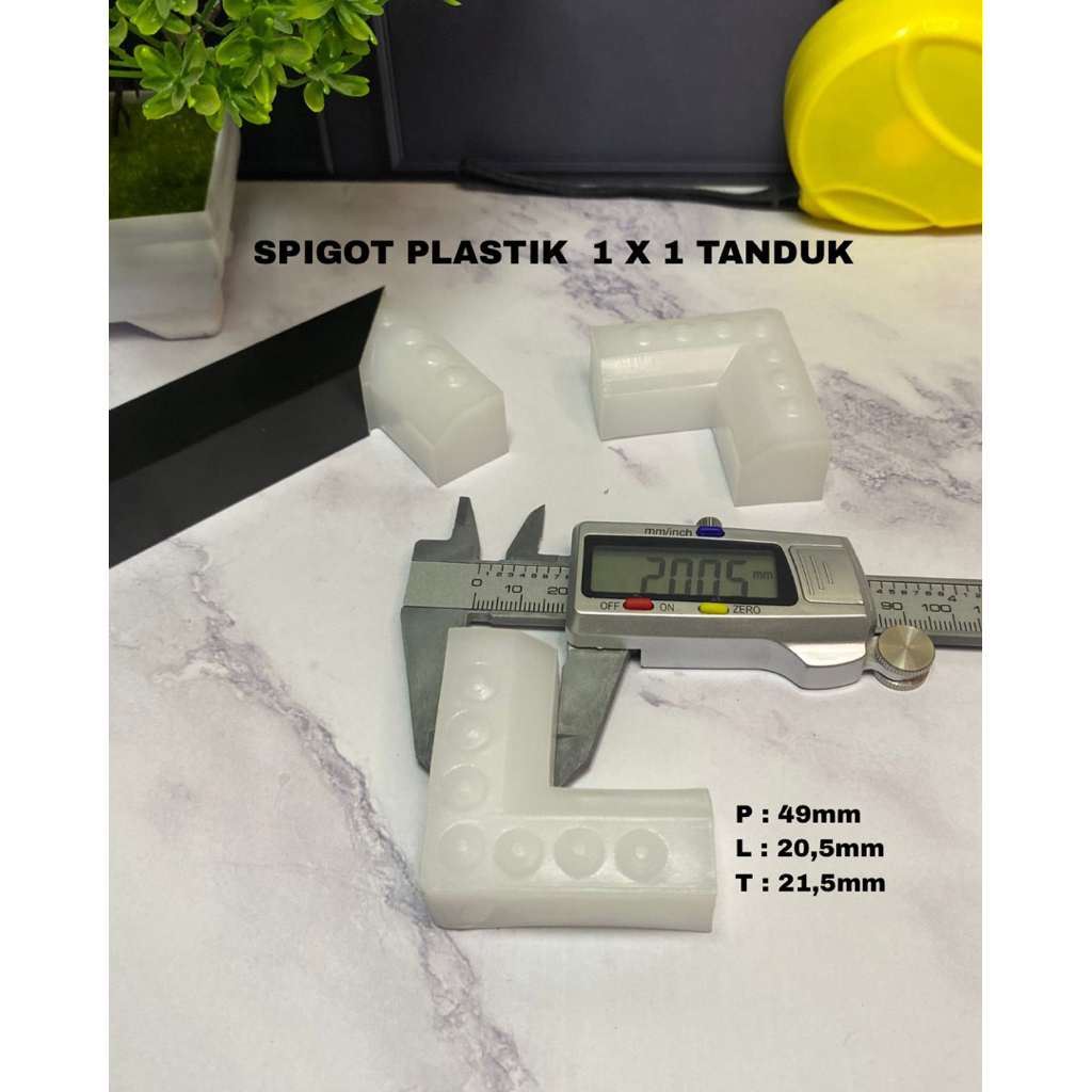 SPIGOT / SIKU PLASTIK 1 x 1 inc / 23 x23 mm / 1 x1 HOLLOW ALUMUNIUM TANDUK
