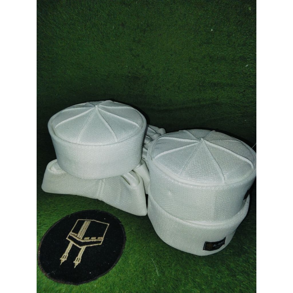 peci dewasa warna putih peci habasyiah Mesir motif kubah peci/songkok