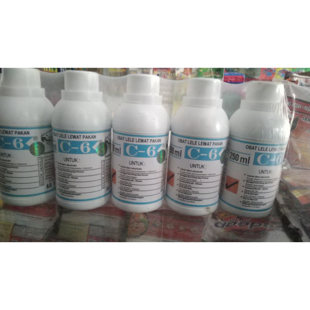 obat lele c6 250ml obat cacar ikan lele