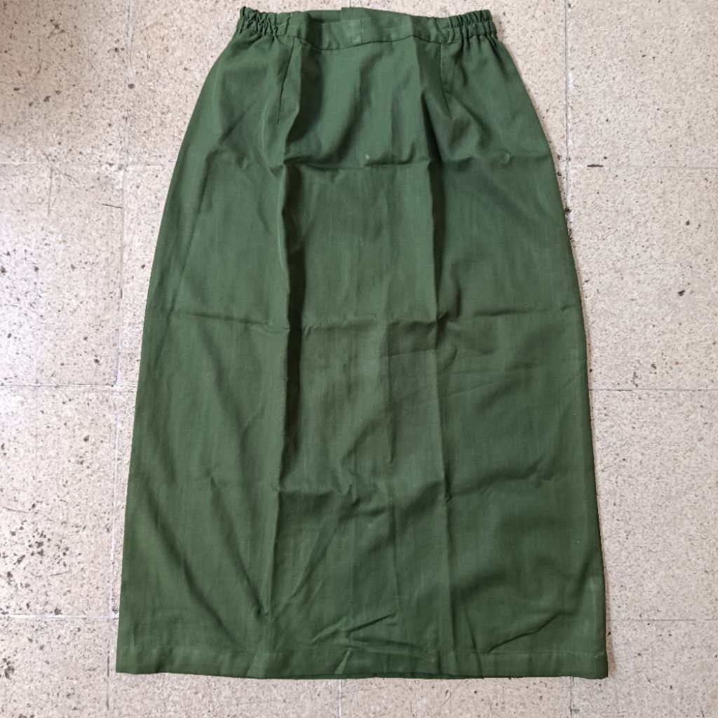 PL rok seragam span hijau guru atau pembina / crown 58