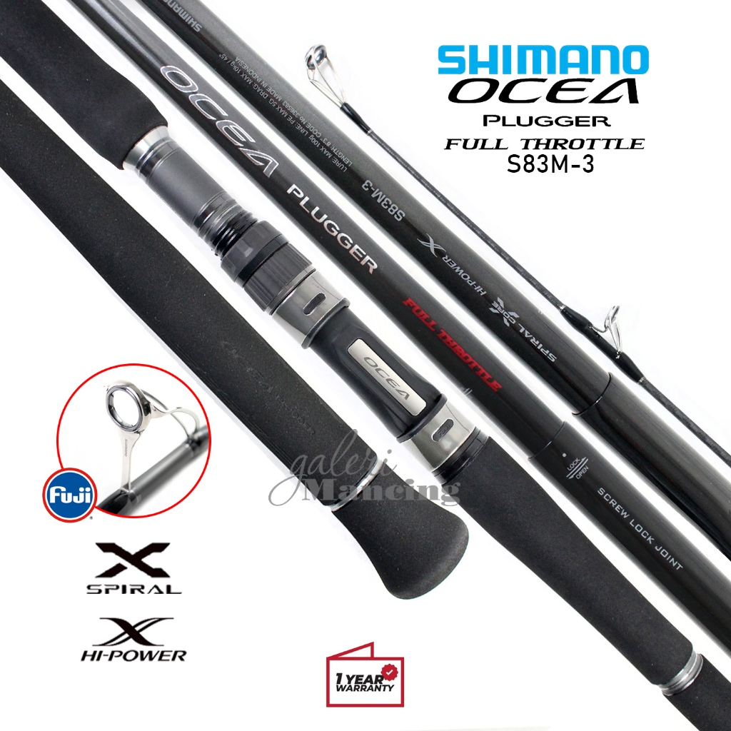 Joran SHIMANO OCEA PLUGGER FT 2024 (Full Throttle) | X Spiral X Hi Power Blank Carbon | Popping | Ga