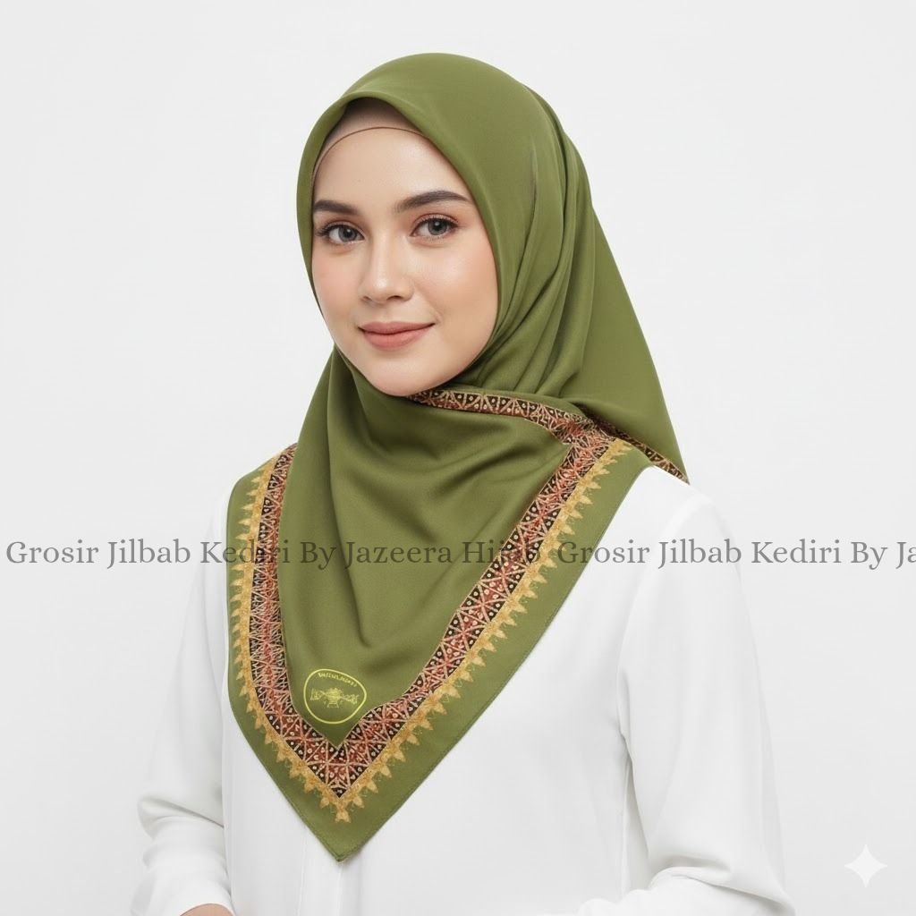 Hijab Muslimat NU Tapis Motif Tapis Batik Tapis Sumatera Lampung