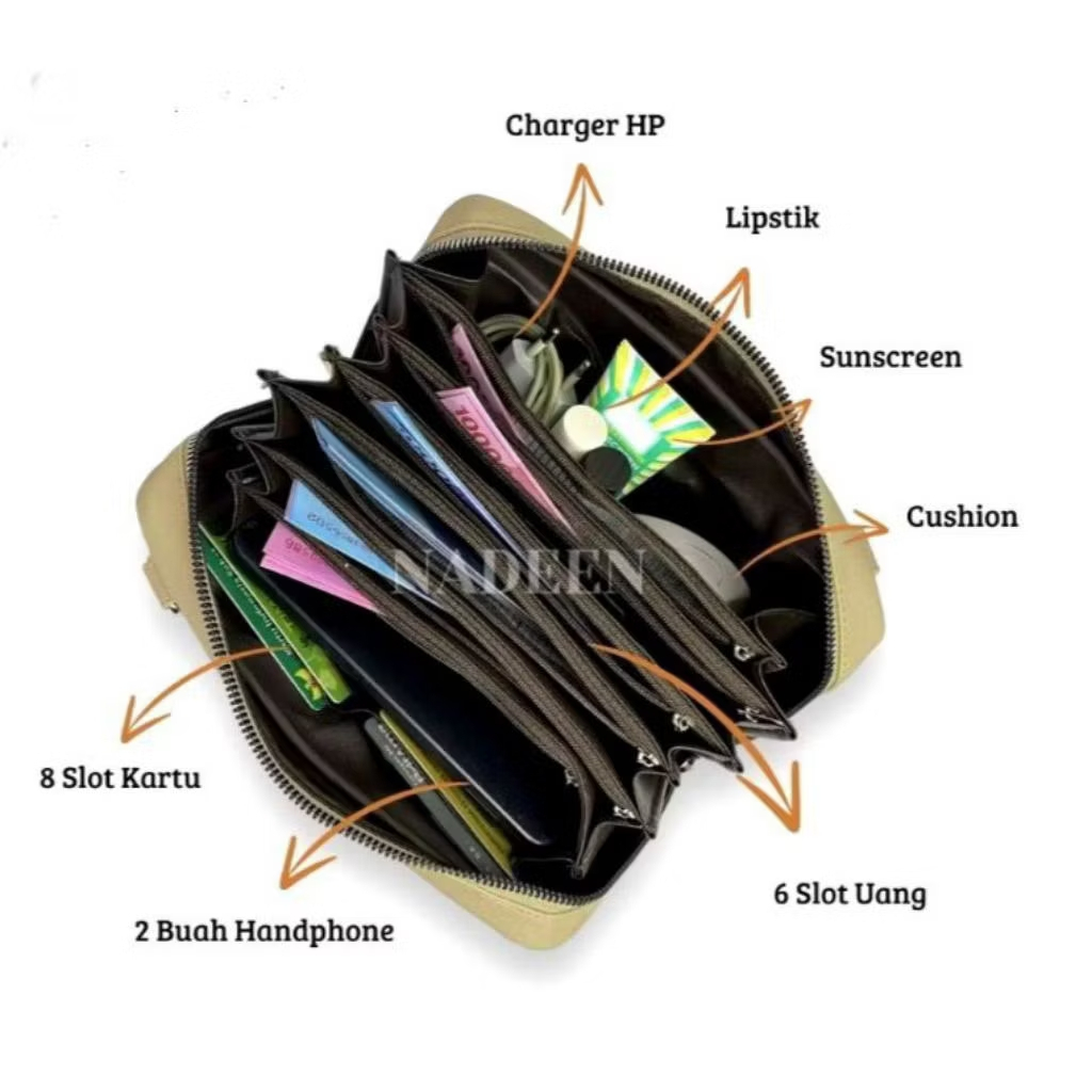 Naden Dompet Pengatur Keuangan Exotica New Limited Edition Tas Bags Bahu Dompet Tas Menabung Di Sipl