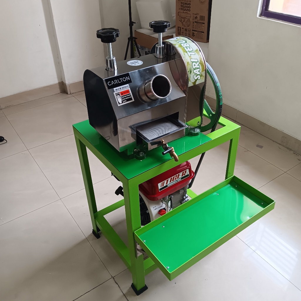 Gilingan tebu dilengkapi mesin penggerak tanpa roda