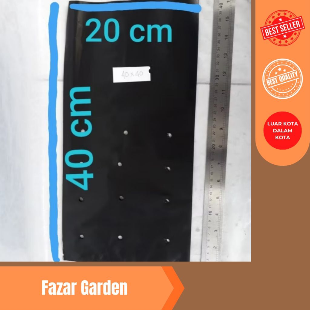 polybag 40 x 40 cm, eceran , polibag besar, murah