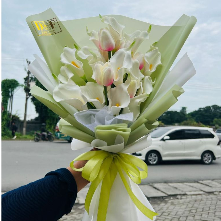 Buket Bunga Calla Lily Artificial