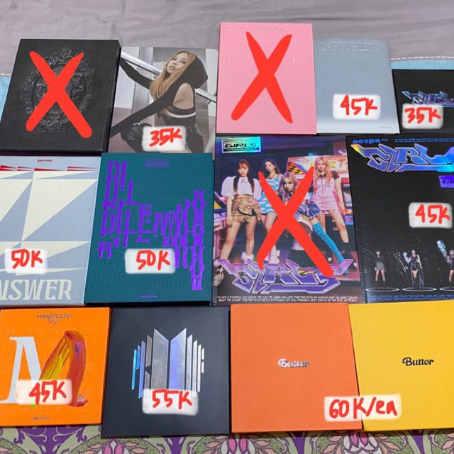 Album BTS Blackpink Enhypen Aespa Unsealed Preloved / Album Only Official