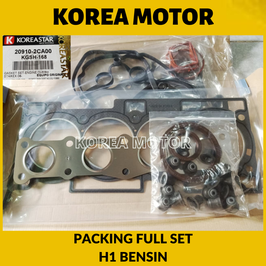 Gasket Full Set Hyundai H1 Bensin H-1 Packing Overhoul Kia Hyundai Paking Set