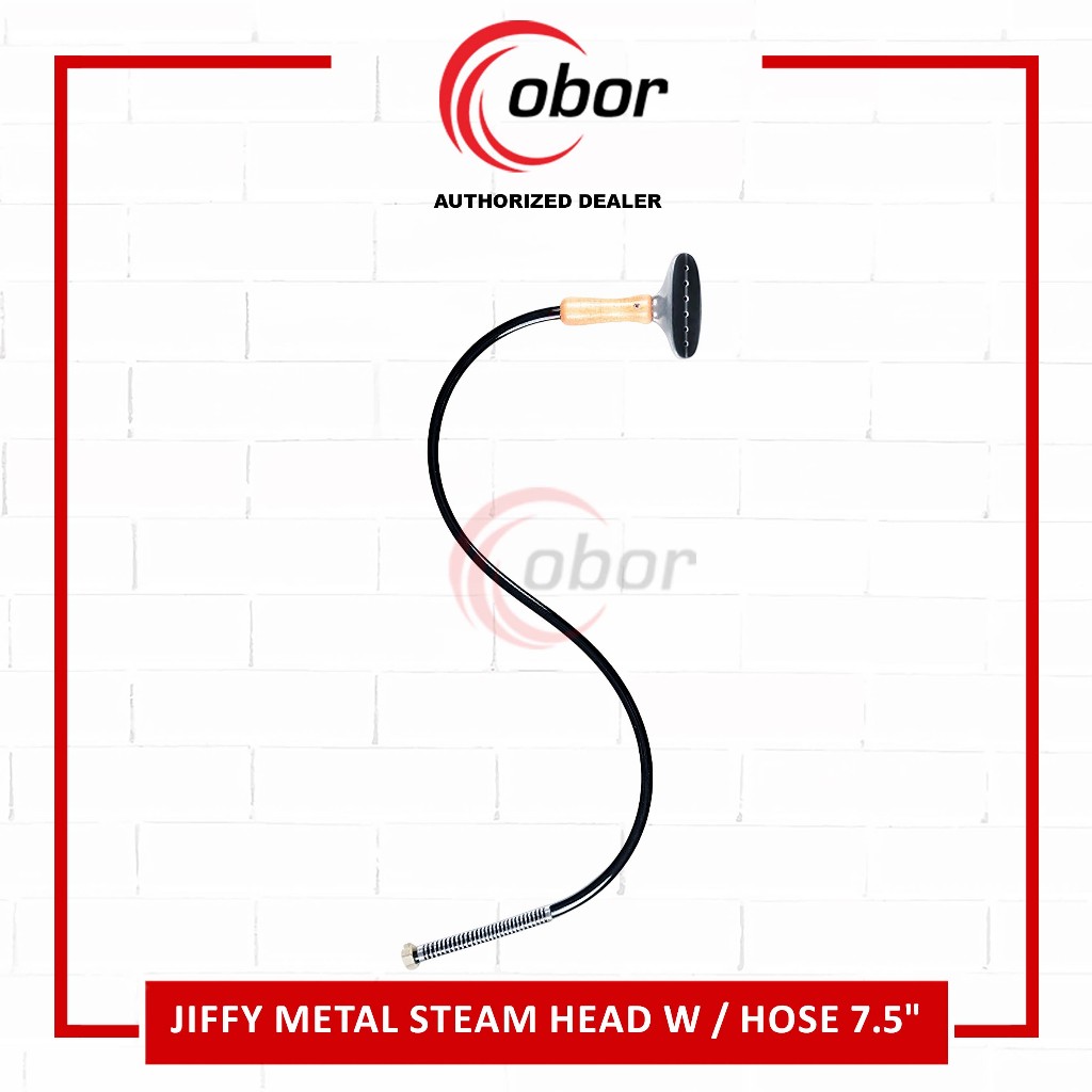 JIFFY METAL STEAM HEAD WITH HOSE 7.5" DRAPERY / / KEPALA STEAMER JIFFY /  SELANG STEAMER & KEPALA ST