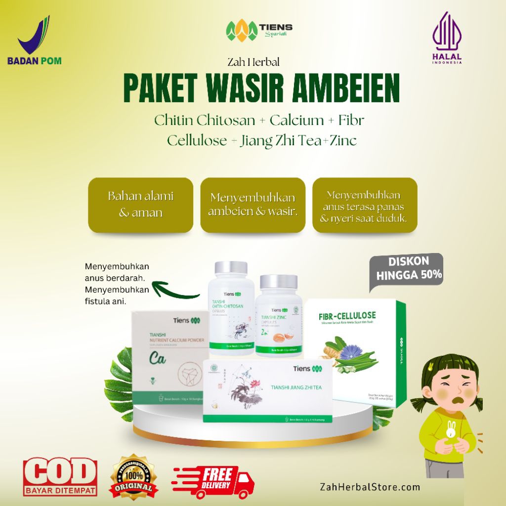 Paket Wasir dan Ambeien Tiens Original