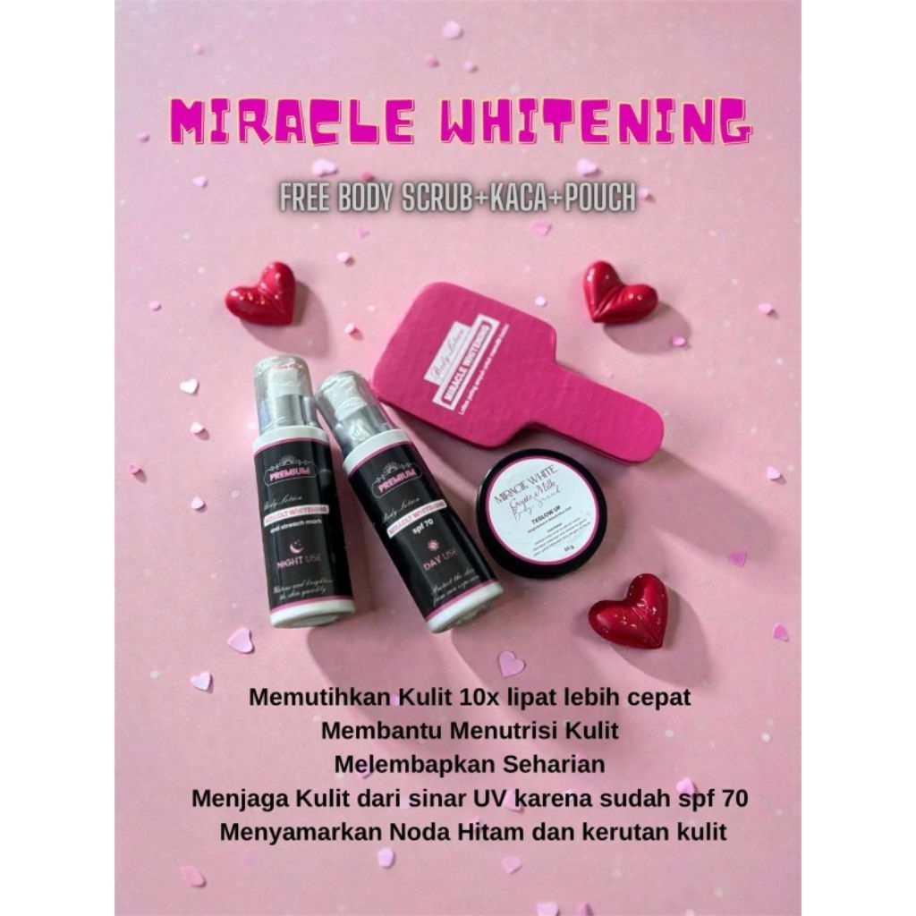 HB MIRACLE WHITENING Gratis LuLur+KACA+GIFT)