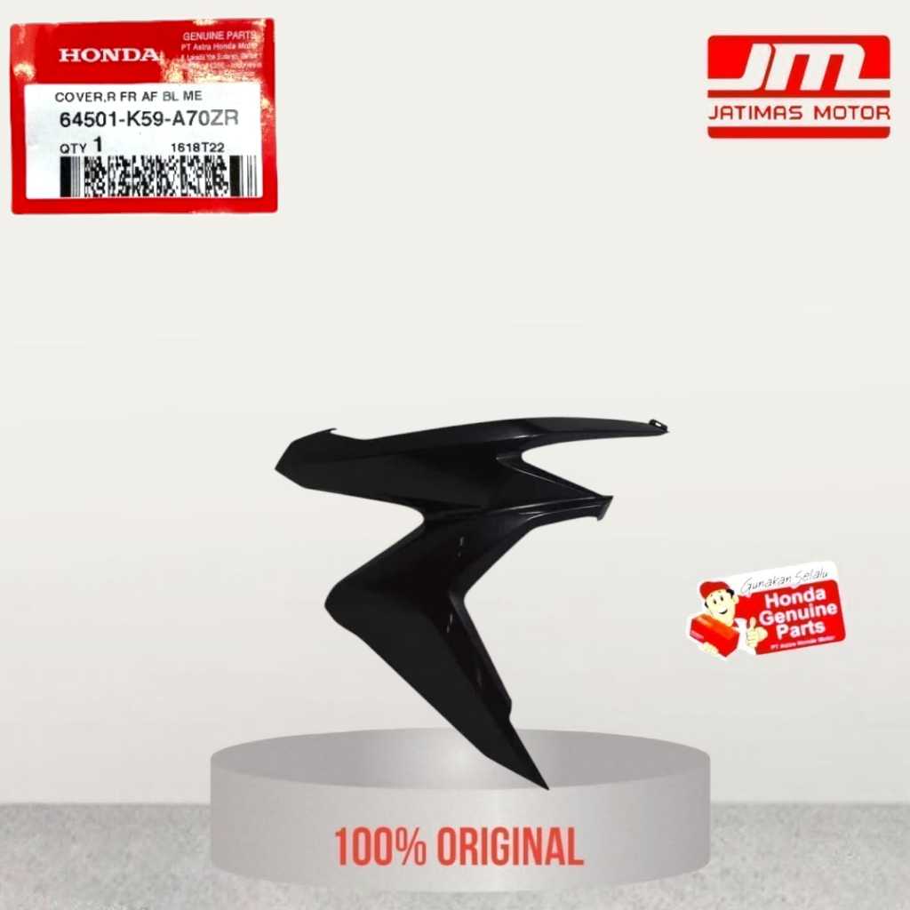 64501-K59-A70ZR 64601-K59-A70ZR Sayap new vario 125 led hitam abu abu