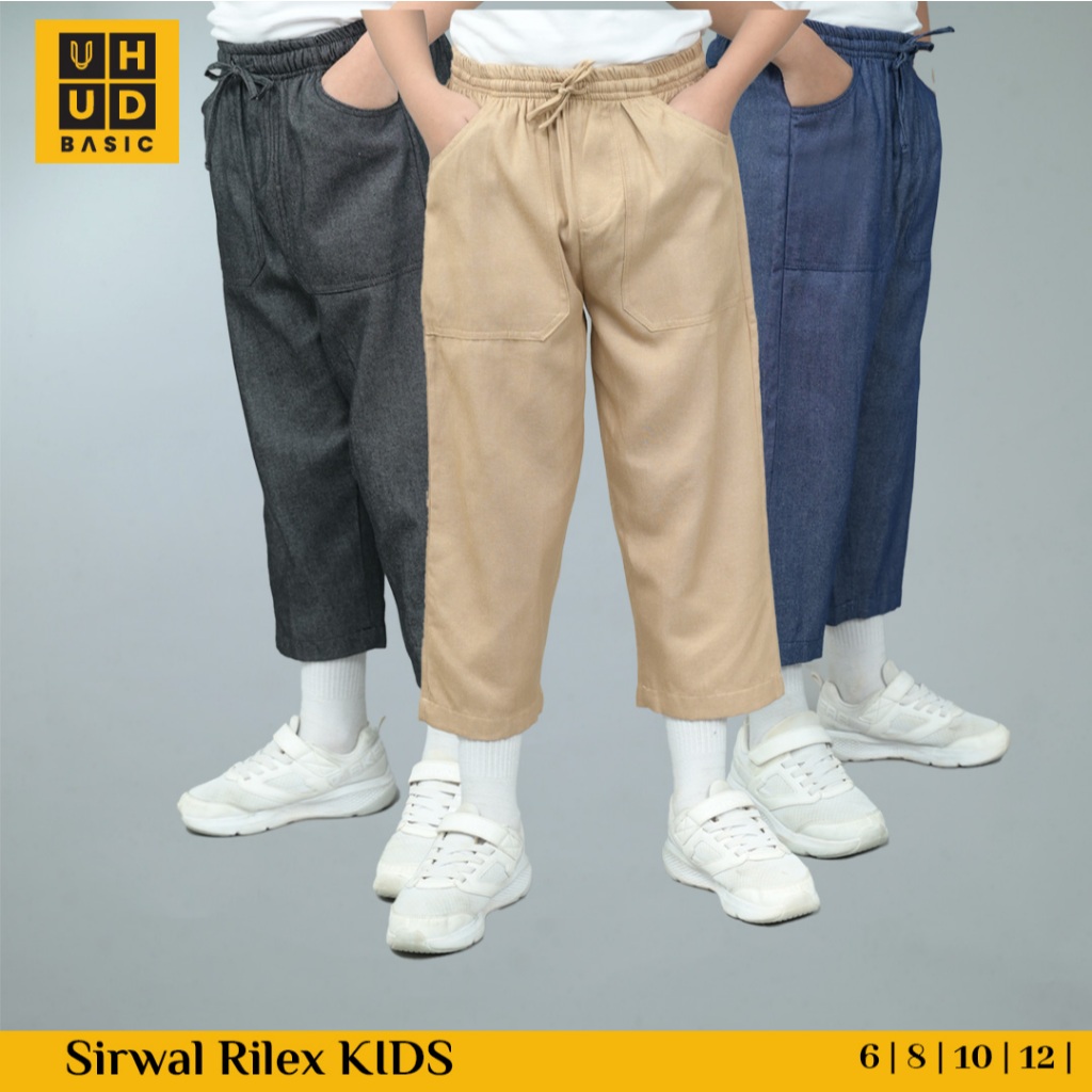 Uhud Basic - Sirwal Rilex Kids Sirwal Anak Bahan lembut dan Ringan