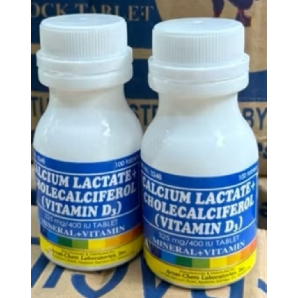 Calcium lactate vitamin tulang kalsium ayam