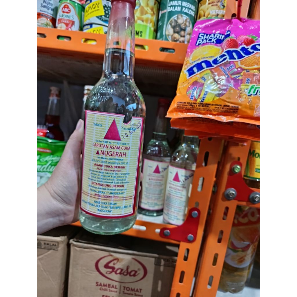 Larutan Asam Cuka Cap Anugerah 600ml