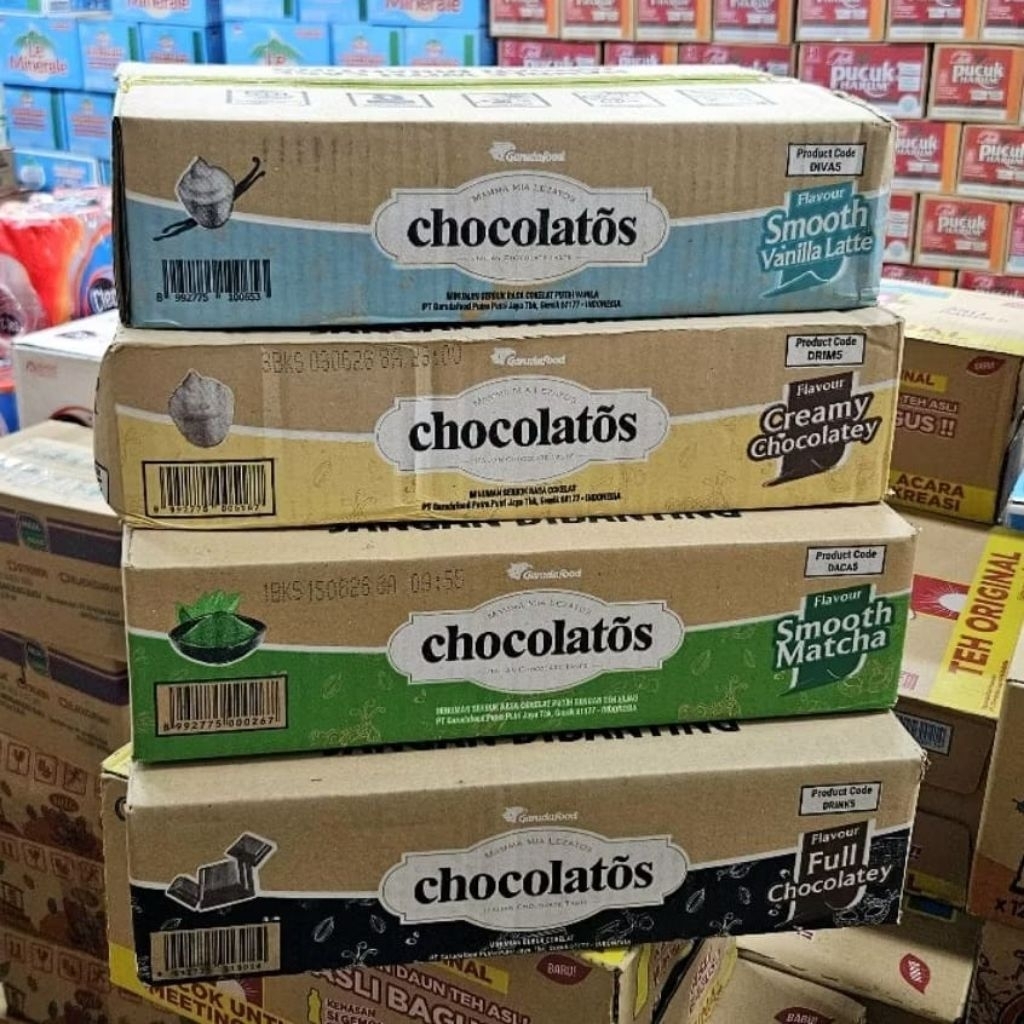 Grosir chocolatos drink 1 karton (8 renteng) | chocolatos drink 1 dus